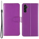 Solid Color Magnetic Closure Flip Leather Protective Wallet Shell Case with Foldable Stand for Samsung Galaxy S22 5G