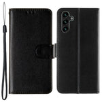 Solid Color Magnetic Closure Flip Leather Protective Wallet Shell Case with Foldable Stand for Samsung Galaxy S22 5G