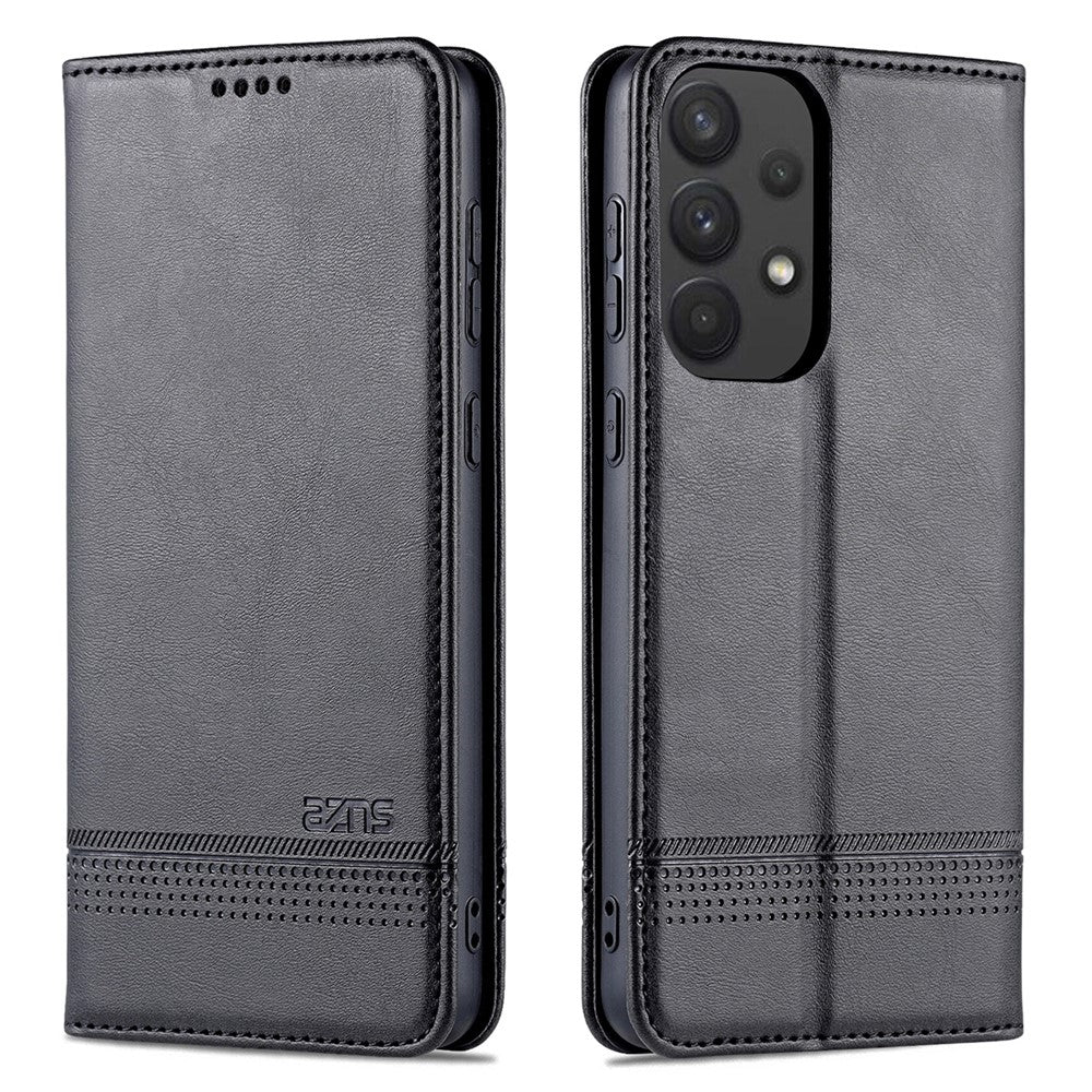 AZNS PU Leather Wallet Flip Case Magnetic Absorption Folding Stand Protective Cover for Samsung Galaxy A53 5G