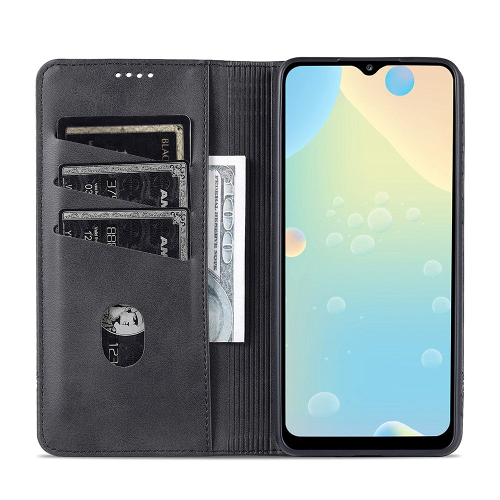 AZNS PU Leather Wallet Flip Case Magnetic Absorption Folding Stand Protective Cover for Samsung Galaxy A53 5G
