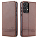 AZNS PU Leather Wallet Flip Case Magnetic Absorption Folding Stand Protective Cover for Samsung Galaxy A53 5G