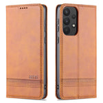 AZNS PU Leather Wallet Flip Case Magnetic Absorption Folding Stand Protective Cover for Samsung Galaxy A53 5G