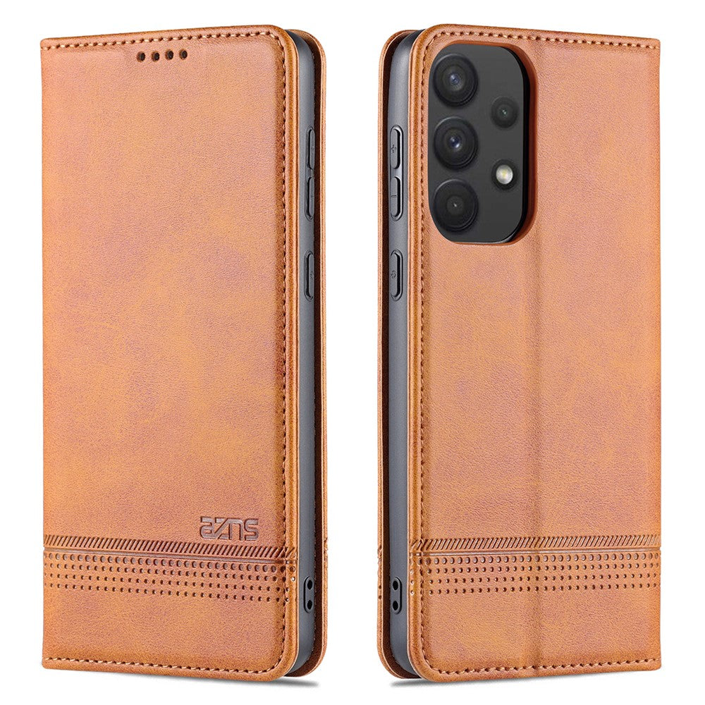 AZNS PU Leather Wallet Flip Case Magnetic Absorption Folding Stand Protective Cover for Samsung Galaxy A53 5G