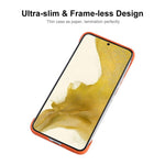 ENKAY HAT PRINCE Smartphone Case Bag Rubberized Matte Frameless Anti-scratch Hard PC Phone Shell for Samsung Galaxy S22+ 5G