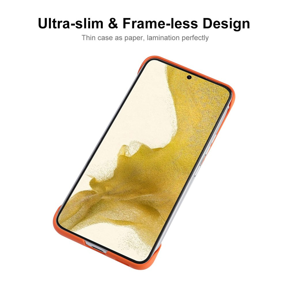 ENKAY HAT PRINCE Smartphone Case Bag Rubberized Matte Frameless Anti-scratch Hard PC Phone Shell for Samsung Galaxy S22+ 5G