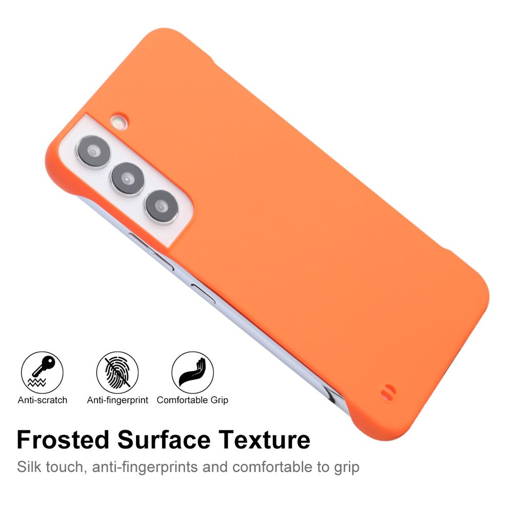 ENKAY HAT PRINCE Smartphone Case Bag Rubberized Matte Frameless Anti-scratch Hard PC Phone Shell for Samsung Galaxy S22+ 5G