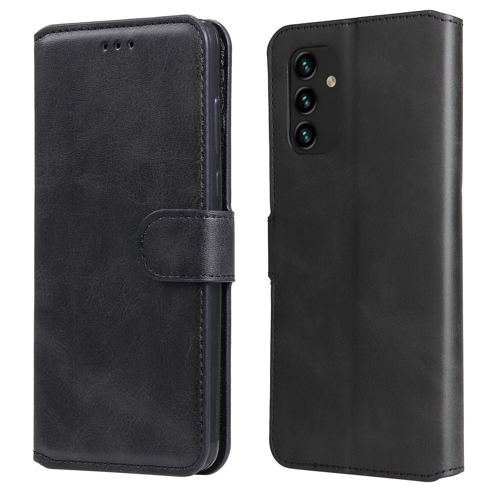 Velbeskyttet pungstander i PU-læder + TPU magnetisk lukkende telefoncover til Samsung Galaxy A13 4G