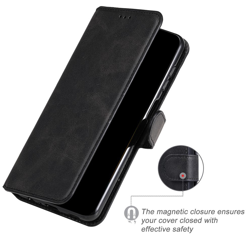 Velbeskyttet pungstander i PU-læder + TPU magnetisk lukkende telefoncover til Samsung Galaxy A13 4G