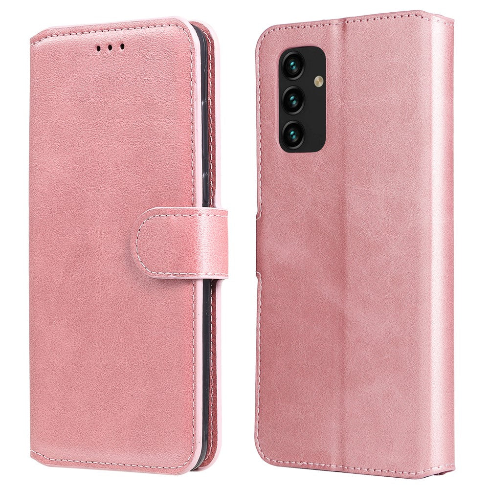 Velbeskyttet pungstander i PU-læder + TPU magnetisk lukkende telefoncover til Samsung Galaxy A13 4G