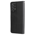 Pung-etui med lynlåslomme og stativ i PU-læder til Samsung Galaxy A73 5G