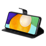 Pung-etui med lynlåslomme og stativ i PU-læder til Samsung Galaxy A73 5G