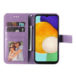 Pungstander Telefoncover Mandala Blomster præget Folio Flip Beskyttende Læderetui til Samsung Galaxy A13 4G