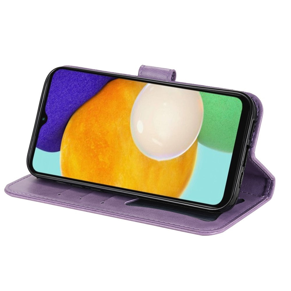 Pungstander Telefoncover Mandala Blomster præget Folio Flip Beskyttende Læderetui til Samsung Galaxy A13 4G