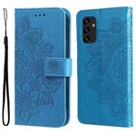 Pungstander Telefoncover Mandala Blomster præget Folio Flip Beskyttende Læderetui til Samsung Galaxy A13 4G
