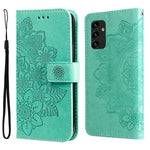 Pungstander Telefoncover Mandala Blomster præget Folio Flip Beskyttende Læderetui til Samsung Galaxy A13 4G