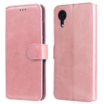 Shockproof Wallet Stand PU Leather Shell Magnetic Clasp Phone Case for Samsung Galaxy A03 Core