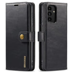 DG.MING Split Leather Folding Stand Cover Magnetic Detachable Flip Folio Wallet Case for Samsung Galaxy A13 4G