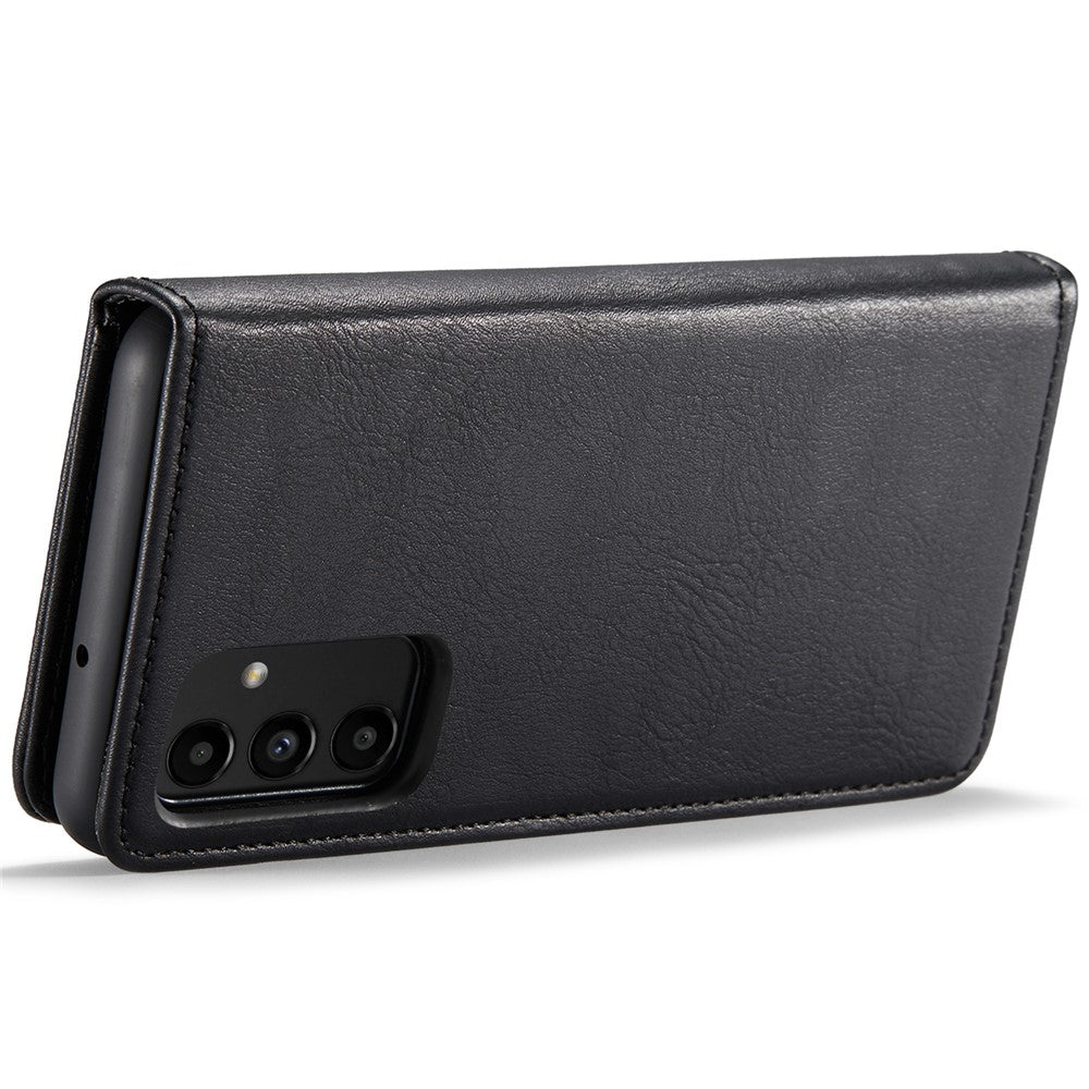 DG.MING Split Leather Folding Stand Cover Magnetic Detachable Flip Folio Wallet Case for Samsung Galaxy A13 4G