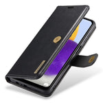 DG.MING Split Leather Folding Stand Cover Magnetic Detachable Flip Folio Wallet Case for Samsung Galaxy A13 4G