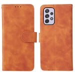 Skin-touch Feeling PU Leather + TPU Phone Cover Stand Wallet Shell Mobile Phone Case for Samsung Galaxy A73 5G