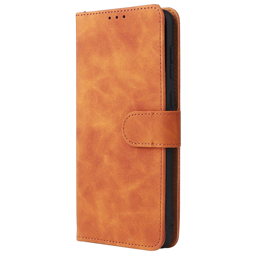Skin-touch Feeling PU Leather + TPU Phone Cover Stand Wallet Shell Mobile Phone Case for Samsung Galaxy A73 5G