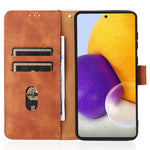 Skin-touch Feeling PU Leather + TPU Phone Cover Stand Wallet Shell Mobile Phone Case for Samsung Galaxy A73 5G