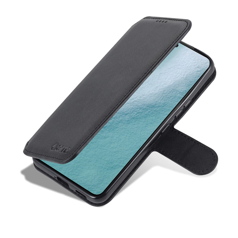 AZNS PU-läderskal med magnetisk spänne, plånbok, stötdämpande mobilskal med vikbart stativ för Samsung Galaxy S22+ 5G