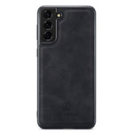 DG.MING M1 Series for Samsung Galaxy S22+ 5G Phone Case PU + TPU + PC Back Cover with Magnetic Tri-Fold Wallet Kickstand