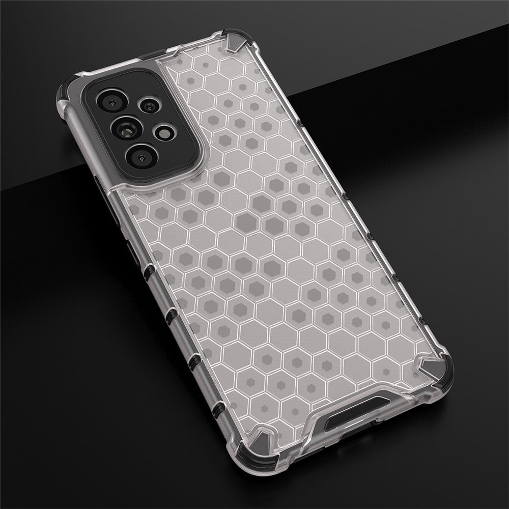 Telefoncover af TPU og PC med bikagestruktur til Samsung Galaxy A53 5G Ridsefast Hybrid Cover til Mobiltelefon