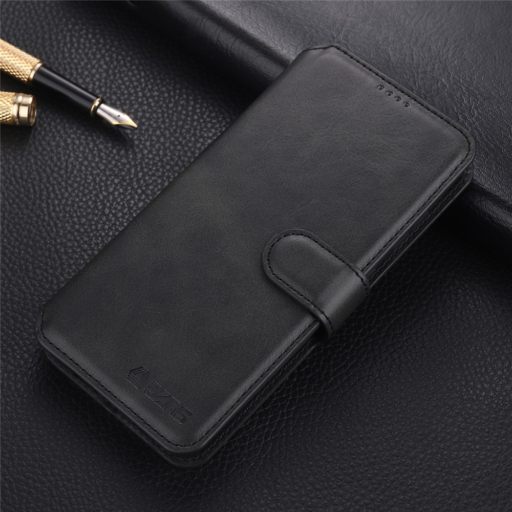 AZNS PU Leather Case Magnetic Clasp Wallet Shock Absorption Phone Cover with Foldable Stand for Samsung Galaxy A53 5G