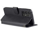 AZNS PU Leather Case Magnetic Clasp Wallet Shock Absorption Phone Cover with Foldable Stand for Samsung Galaxy A53 5G