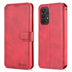 AZNS PU Leather Case Magnetic Clasp Wallet Shock Absorption Phone Cover with Foldable Stand for Samsung Galaxy A53 5G