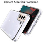 For Samsung Galaxy S22 5G GW18 Glittery Sequins Transparent Soft TPU Cover Mobile Phone Case Shell