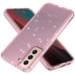 For Samsung Galaxy S22 5G GW18 Glittery Sequins Transparent Soft TPU Cover Mobile Phone Case Shell