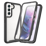 Til Samsung Galaxy S22 5G 360 Graders Hel-Dækkende Telefoncover PC + TPU + PET Skærmbeskytter Hybridcover