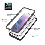 Til Samsung Galaxy S22 5G 360 Graders Hel-Dækkende Telefoncover PC + TPU + PET Skærmbeskytter Hybridcover