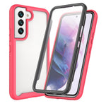Samsung Galaxy S22 5G 360 graders heltäckande mobilskal PC + TPU + PET skärmskydd hybridskal