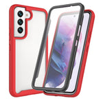 Til Samsung Galaxy S22 5G 360 Graders Hel-Dækkende Telefoncover PC + TPU + PET Skærmbeskytter Hybridcover