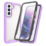 Til Samsung Galaxy S22 5G 360 Graders Hel-Dækkende Telefoncover PC + TPU + PET Skærmbeskytter Hybridcover