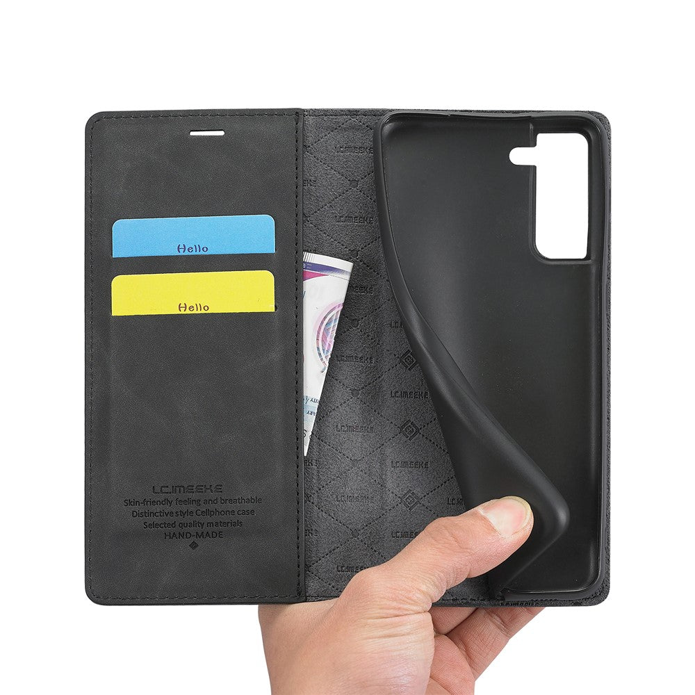 LC.IMEEKE Wallet Phone Case for Samsung Galaxy S22+ 5G, Strong Magnetic Auto Closing PU Leather Flip Stand Cover