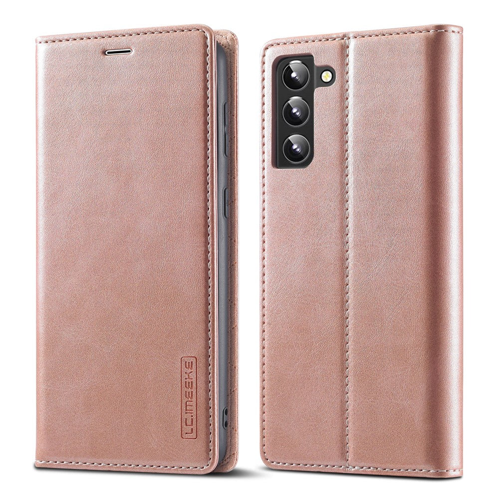 LC.IMEEKE Wallet Phone Case for Samsung Galaxy S22+ 5G, Strong Magnetic Auto Closing PU Leather Flip Stand Cover