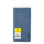 LC.IMEEKE Strong Magnetic Adsorption Shell for Samsung Galaxy S22 5G, PU Leather TPU Bumper Stand Flip Wallet Case