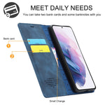 LC.IMEEKE Strong Magnetic Adsorption Shell for Samsung Galaxy S22 5G, PU Leather TPU Bumper Stand Flip Wallet Case