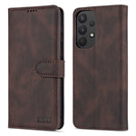 AZNS for Samsung Galaxy A33 5G Well-protected Scratch-resistant PU Leather Wallet Stand Phone Case Shell