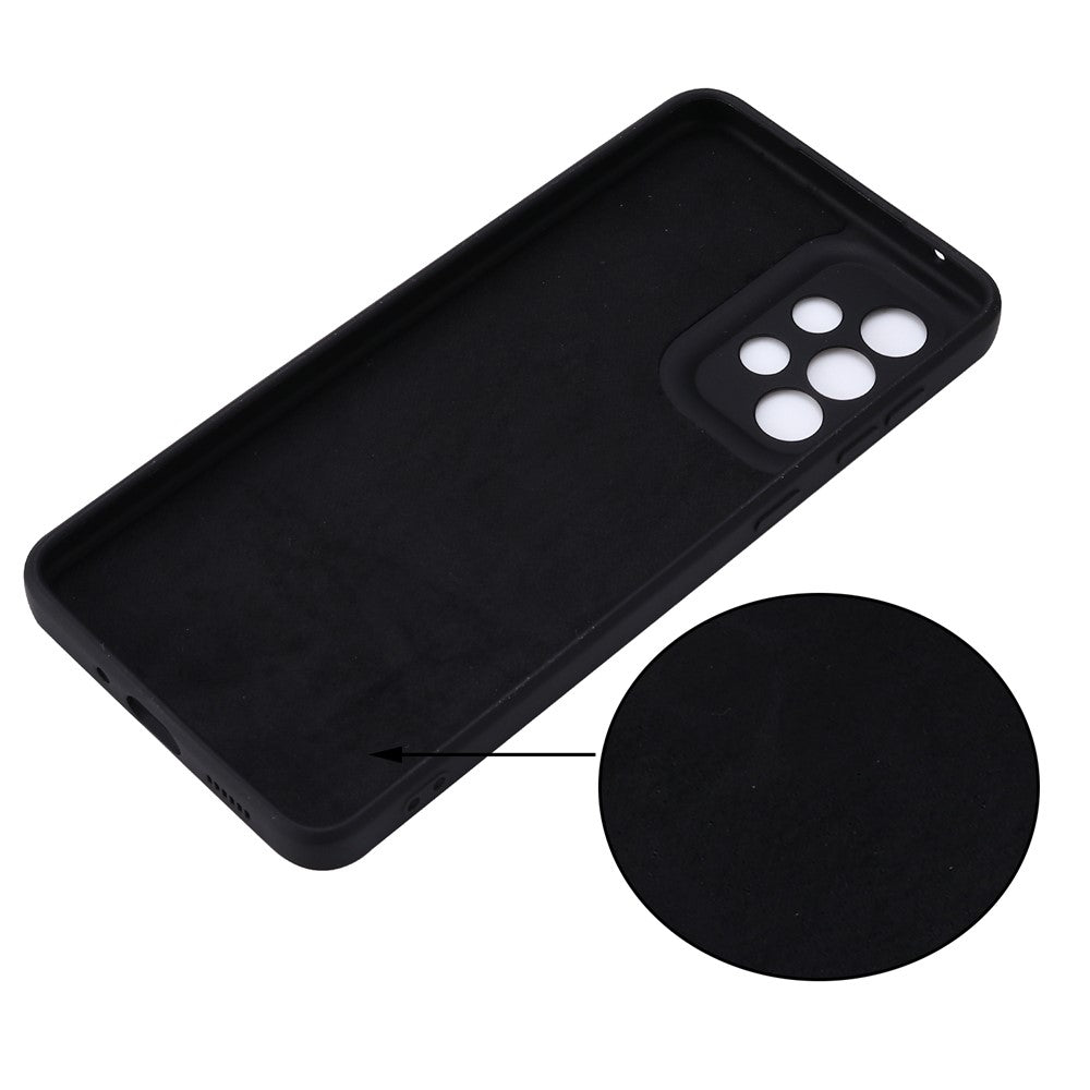Liquid Silicone Phone Case for Samsung Galaxy A33 5G, Drop Protection Microfiber Lining Cushion Anti-Scratch Cover with Strap