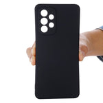 Liquid Silicone Phone Case for Samsung Galaxy A33 5G, Drop Protection Microfiber Lining Cushion Anti-Scratch Cover with Strap