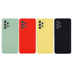 Liquid Silicone Phone Case for Samsung Galaxy A33 5G, Drop Protection Microfiber Lining Cushion Anti-Scratch Cover with Strap