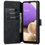DG.MING For Samsung Galaxy A33 5G Retro Style Magnetic Closure Shockproof PU Leather Wallet Phone Case with Stand