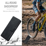 DG.MING For Samsung Galaxy A33 5G Retro Style Magnetic Closure Shockproof PU Leather Wallet Phone Case with Stand