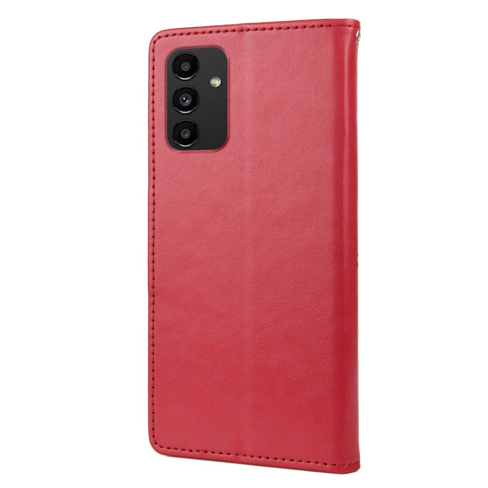 Til Samsung Galaxy A13 4G Anti-ridse Stilfuldt Præget Sommerfugle Læder Telefoncover Praktisk Pung Stand Etui